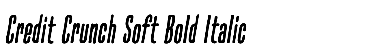 Credit Crunch Soft Bold Italic